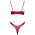 Cottelli Party - Glänzendes BH-Set (Rot) - 80B/M