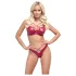 Cottelli Party - glänzendes BH-Set (rot) - 85B/L