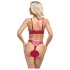 Cottelli Party - glänzendes BH-Set (rot) - 85B/L