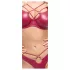 Cottelli Party - glänzendes BH-Set (rot) - 85B/L