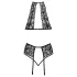 Küssbar - Halsband-Spitzen-BH-Set (schwarz)