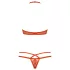 Obsessive 838-SET-3 - Rotes Spitzen-BH-Set mit Riemen - L/XL
