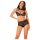 Obsessive Elizenes - Muster, transparentes BH-Set (schwarz) - L/XL