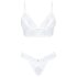 Obsessive Set Heavenly - Spitzen-BH-Set (Weiß) - M/L