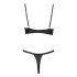 Cottelli Party - Schnürkorsett-Set (schwarz) - 80B/M