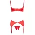 Cottelli - Herz-Offene Hebe-BH-Set (Rot) - 85B/L