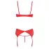 Cottelli - Herz-Offene Hebe-BH-Set (Rot) - 85B/L