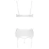 Cottelli - Schnür-BH-Set aus Spitze (weiß) - 85C/L