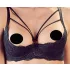 Cottelli - Riemen-BH mit Ring & String (schwarz) - 85B/L