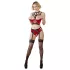 Abierta Fina - Hebe-BH-Set mit Ringen (rot)