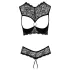 Cottelli - Offenes BH-Set (Schwarz) - 85B/L