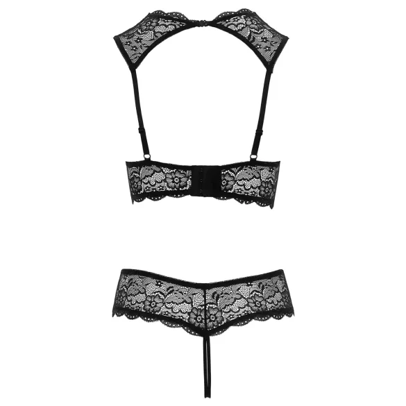 Cottelli - Offenes BH-Set (Schwarz) - 85B/L