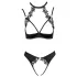 Cottelli - Spitzen-Push-Up-Set mit Halsband (schwarz) - 80B/M