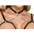 Abierta Fina - Offener String und Korsett (schwarz) - M