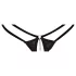 Abierta Fina - Offener String und Korsett (schwarz) - M