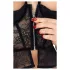 Abierta Fina - offener String und Korsett (schwarz) - L