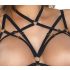 Abierta Fina - Offener BH und String (schwarz-gold) - M