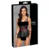 Cottelli Bondage - Glänzendes Set & Handfesseln (Schwarz)