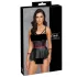 Cottelli Bondage - glänzendes Set mit Handfesseln (schwarz)