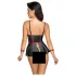 Cottelli Bondage - glänzendes Set mit Handfesseln (schwarz)