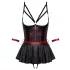 Cottelli Bondage - glänzendes Set mit Handfesseln (schwarz) - 80B/M