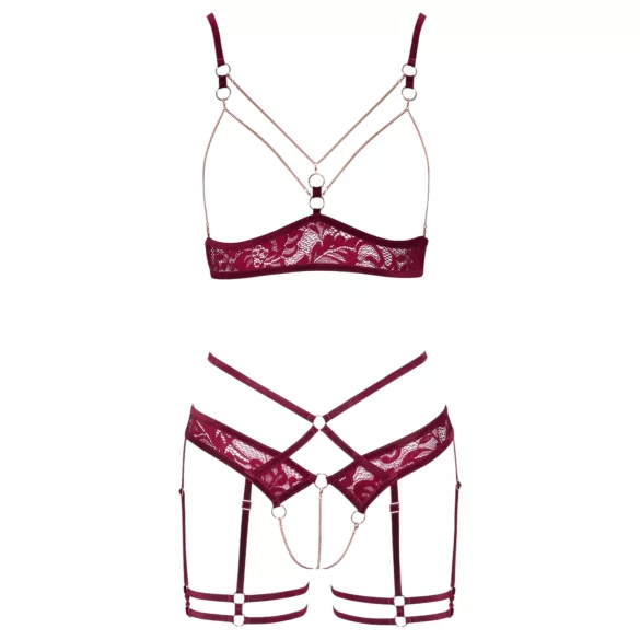 Abierta Fina - Kettenhebe-Set (Rot) - L