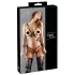 Cottelli Bondage - Glänzendes Körpergeschirr Bikini (schwarz) - M