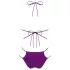 Obsessive Balitta - Glänzendes Neckholder-Bikini (Lila) - M