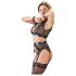 Cottelli Bondage - 4-teiliges Spitzen-Dessous-Set - M