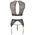 Cottelli Bondage - 4-teiliges Spitzen-Dessous-Set - M