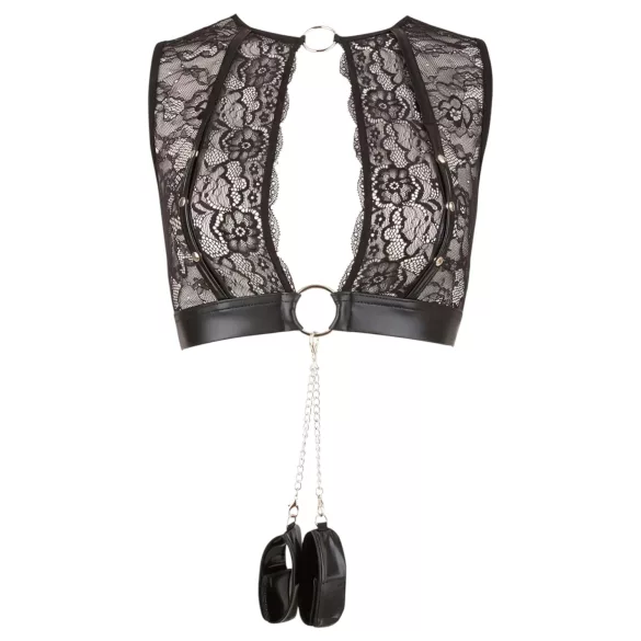 Cottelli Bondage - Spitzenwäsche-Set (4-teilig) - M