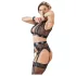 Cottelli Bondage - Spitzenwäsche-Set (4-teilig) - L