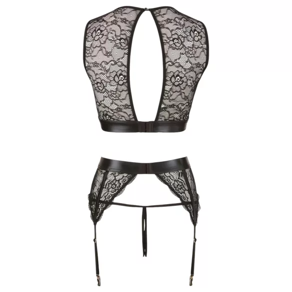 Cottelli Bondage - Spitzenwäsche-Set (4-teilig) - L