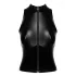 Noir - Glänzendes Zip-Top (Schwarz)