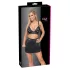 Cottelli - Kunstleder-Top und Minirock-Set (schwarz) - L