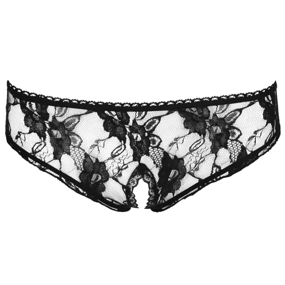 Cottelli - Offener Hüftslip (schwarz) - XL