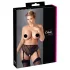 Cottelli Plus Size - Spitzenstrumpfhalter-String (schwarz)