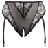 Cottelli Plus Size - Spitzenstrumpfhalter-String (schwarz)