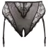 Cottelli Plus Size - Spitzenstrumpfhalter-String (schwarz)