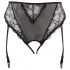 Cottelli Plus Size - Slip mit Spitzen-Strapsen (schwarz) - XXXXL
