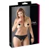 Cottelli Plus Size - Spitzen-Offen-Slip (schwarz) - 4XL