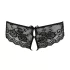 Cottelli - Spitzen-Slip mit Schleife und offenem Schritt (schwarz)