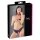 Cottelli - Spitzen-Slip mit Schleife und offenem Schritt (schwarz) - XL