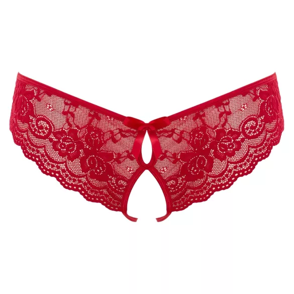 Cottelli - Damenstring offen mit Schleife (rot)