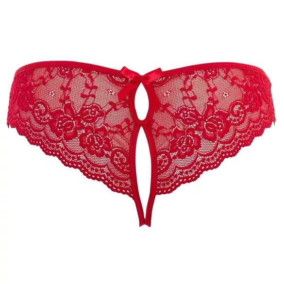 Cottelli - Damenstring offen mit Schleife (rot)