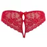 Cottelli - Damenstring offen mit Schleife (rot) - XL