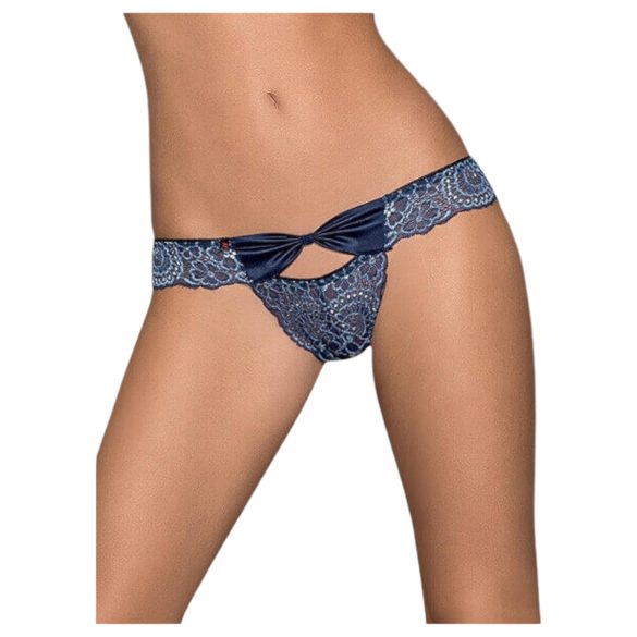 Obsessive Auroria - Schleifenverzierte Damen-Slips (Blau)
