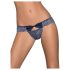 Obsessive Auroria - Schleifenverzierte Damen-Slips (Blau)