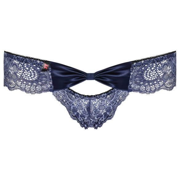 Obsessive Auroria - Schleifenverzierte Damen-Slips (Blau)
