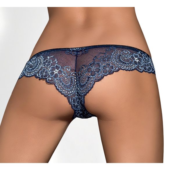 Obsessive Auroria - Schleifenverzierte Damen-Slips (Blau)